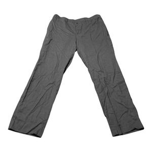 Lauren Ralph Lauren Dress Pants Mens 38x30 Gray Flat Front Trousers Zip Fly